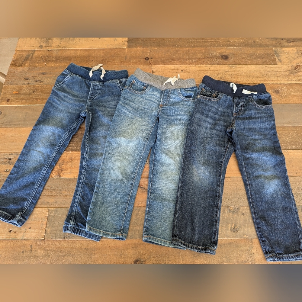 3 (three) Gap Baby & Toddler Pull-On Slim Jeans